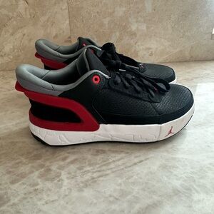 Brand new  Jordan Black & Red Low-Top Sneakers slip on boys 5.5